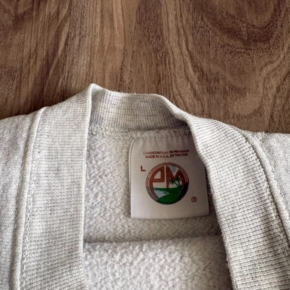 Vintage Carolina Panthers Sweatshirt Men's Size S 1995 NFL Gray - Picture 4 of 5